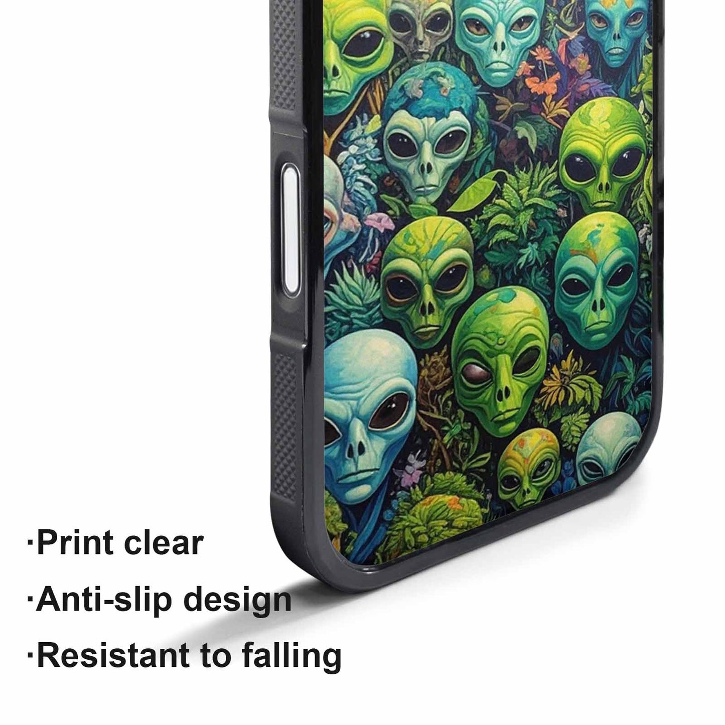 iPhone 17 Pro Case — Aliens Pattern Hundreds Of Sma Alien, Custom Made Phone Cover