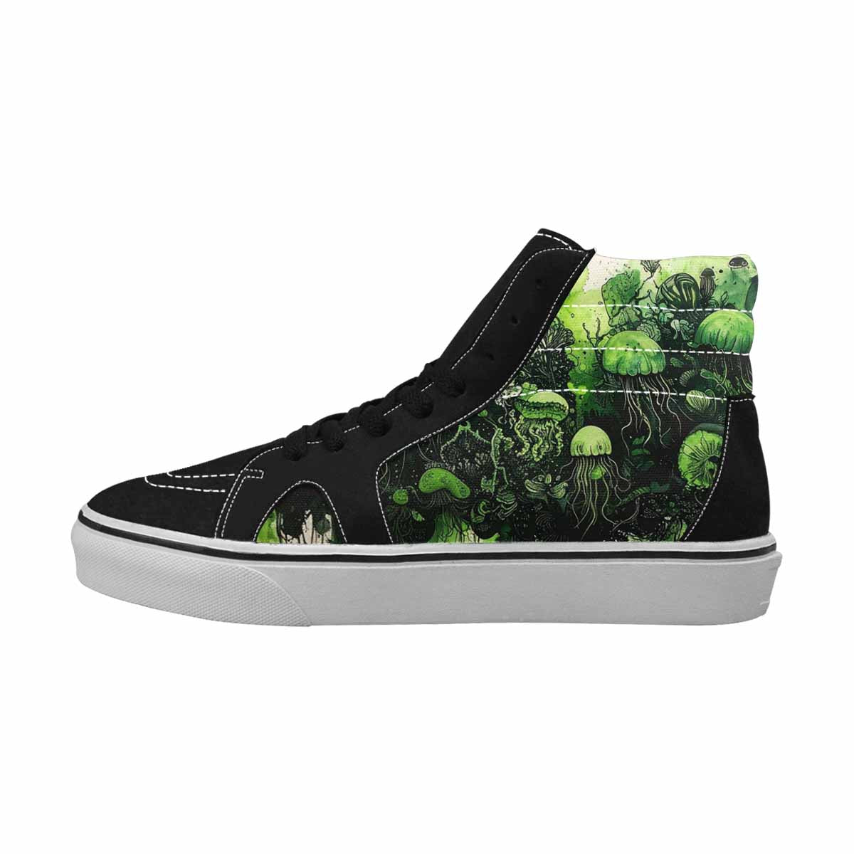 MEN'S Sea Creature Burst High Top Canvas Aesthetic Custom Shoes