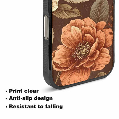 iPhone 16 Pro Case — Vintage Botanical Art Pattern, Custom Printed Phone Case
