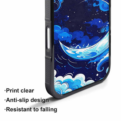 iPhone 17 Air Case — Neon Winter Moon Seamless Cartoon Cute, Custom Designed Case Cover