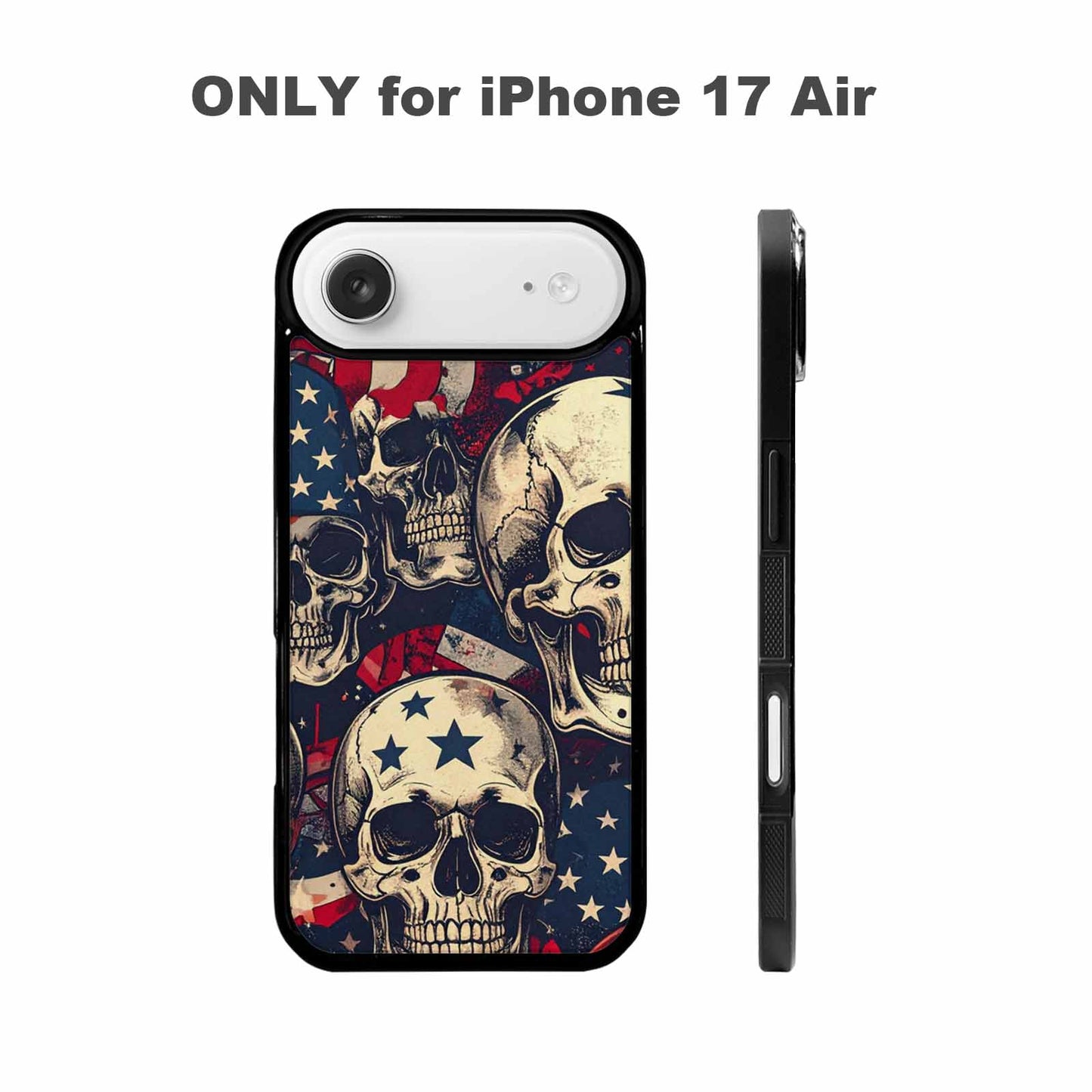 iPhone 17 Air Case — Skull Dark Art Gothic Print Gothic, Custom Made Phone Cover