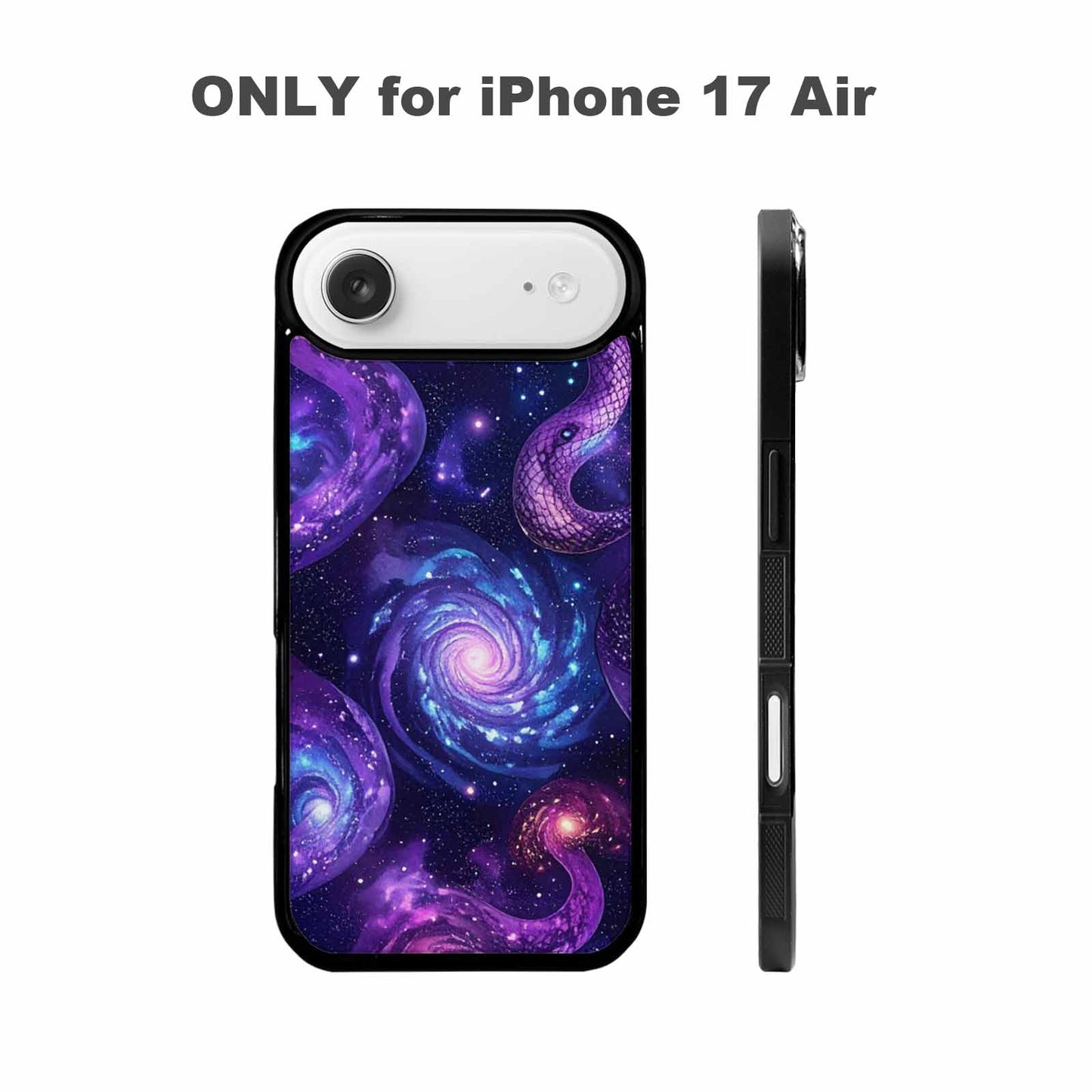 iPhone 17 Air Case — Snake Print Galaxy Seamless Pattern Animal, Custom Phone Case