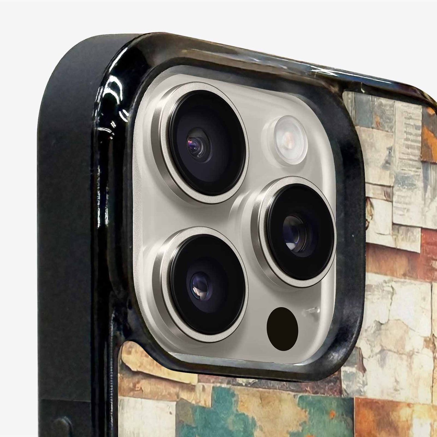 iPhone 15 Pro Max Case — Distressed Grunge Texture Pattern Hundreds Of, Personalized Phone Case