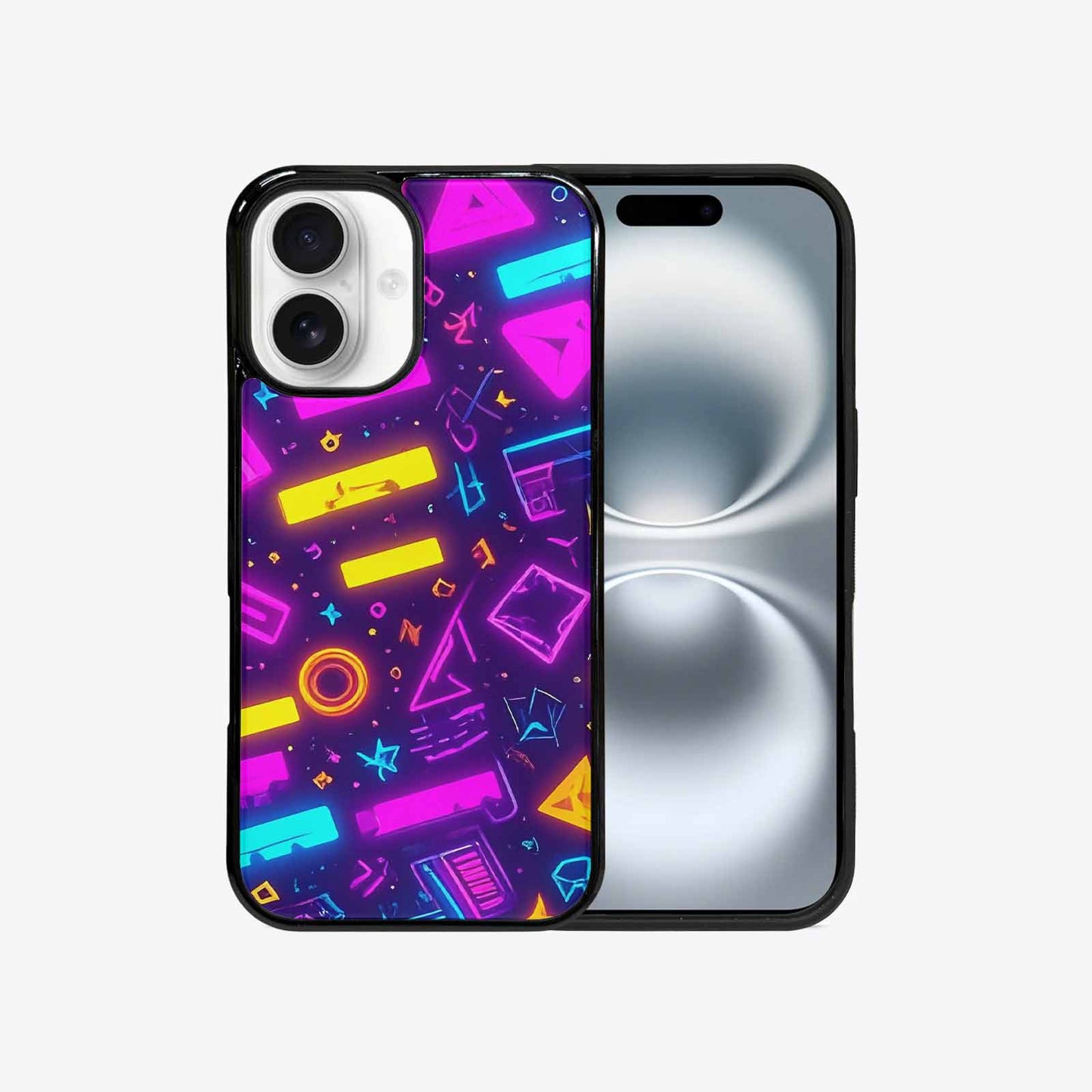 iPhone 16 Case — 80s Retro Motif 80s Retro Motifs, Custom Art Phone Cover