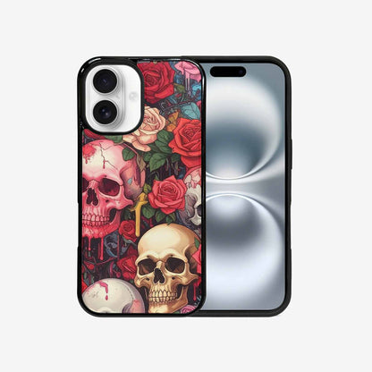 iPhone 16 Case — Skulls And Roses Skulls And Roses, Custom Designed Case Cover