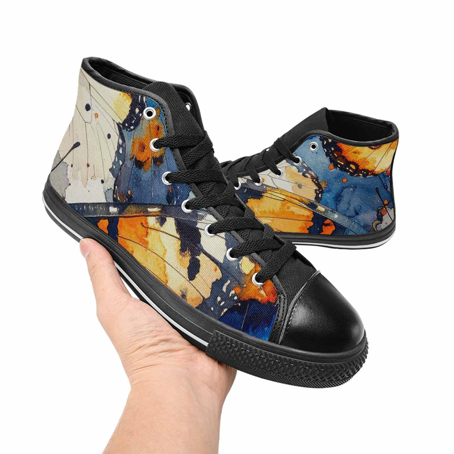 MEN'S Butterfly Wing High Top Canvas Y2K Custom Shoes