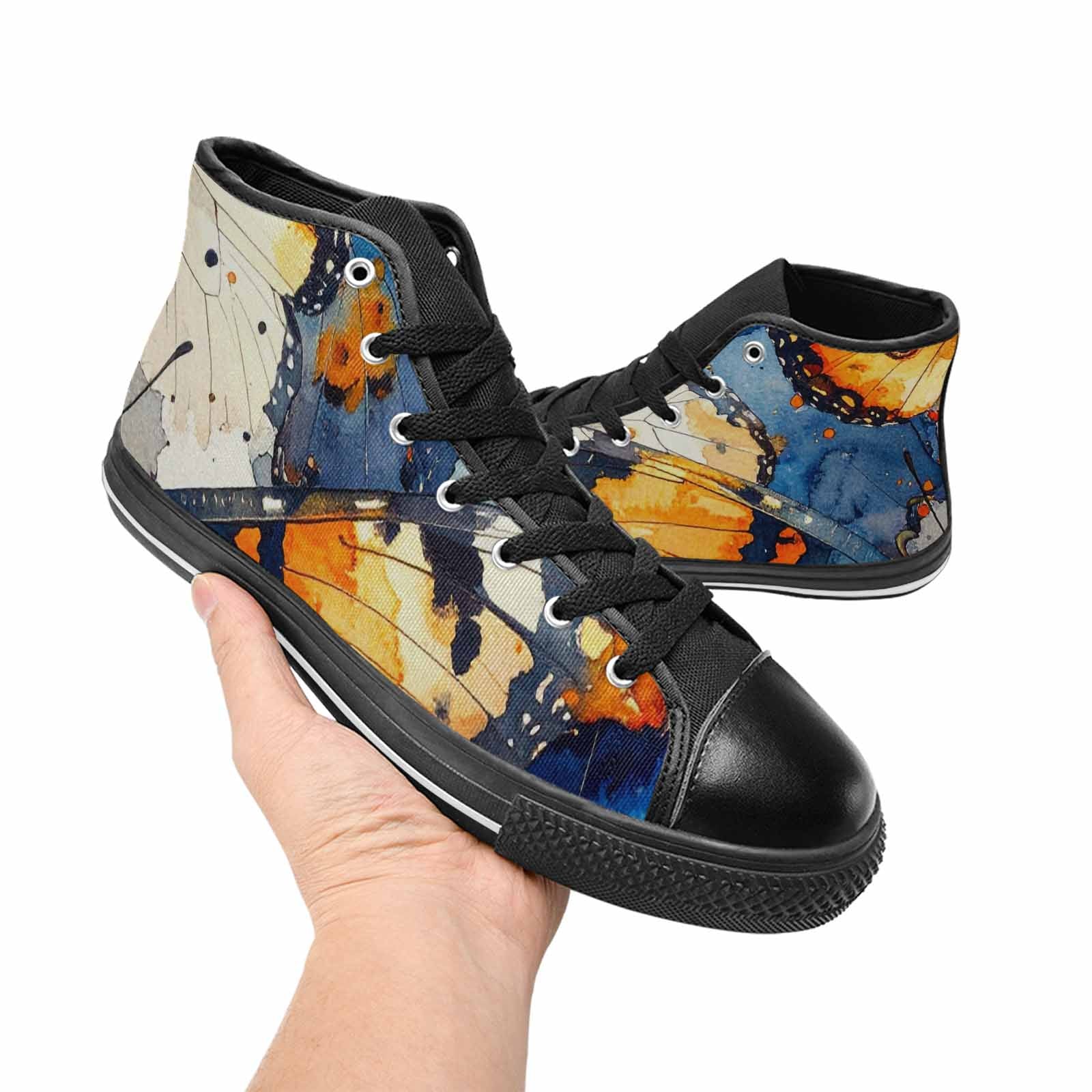MEN'S Butterfly Wing High Top Canvas Y2K Custom Shoes