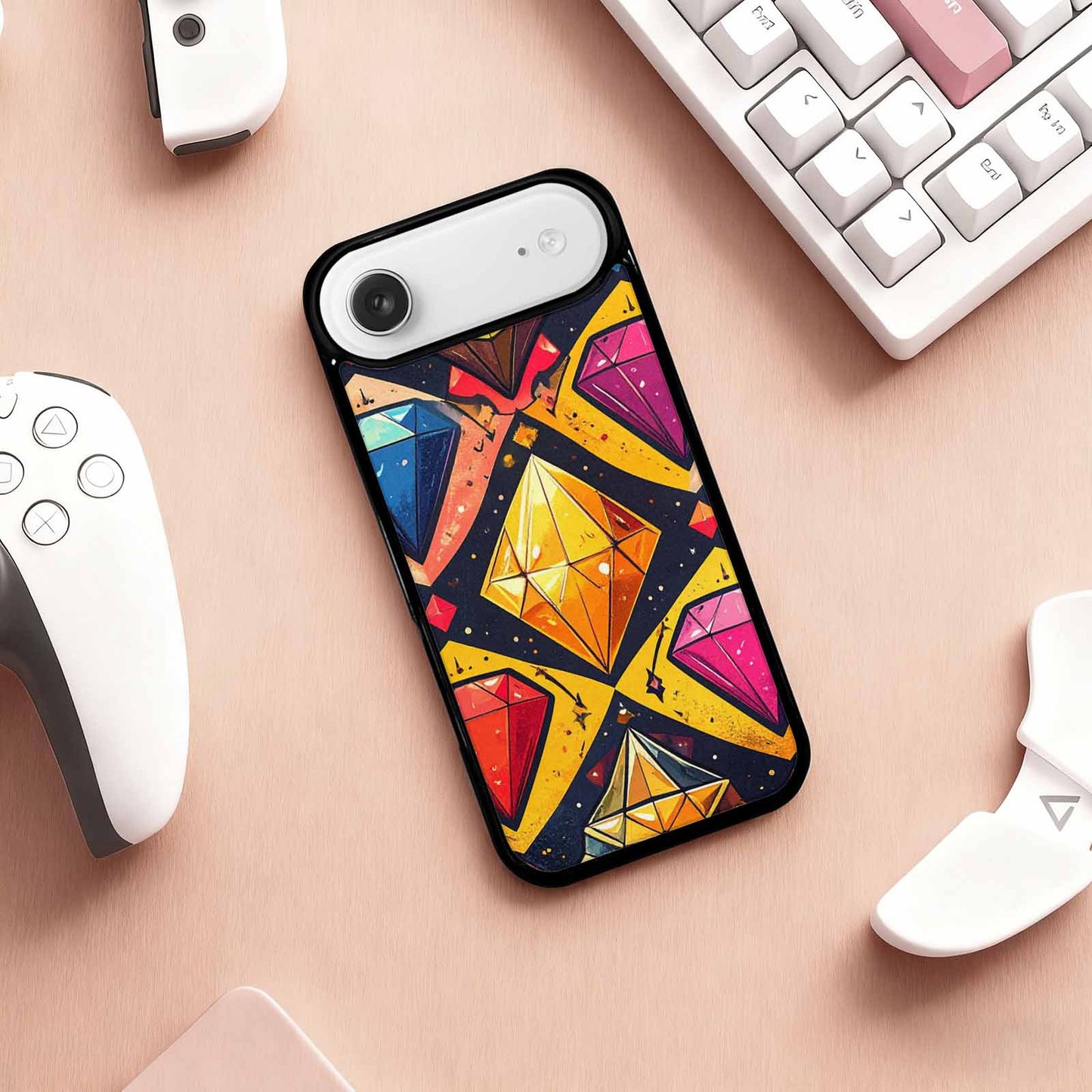 iPhone 17 Air Case — Vintage Summer Diamond Retro Vintage, Unique Phone Case Design