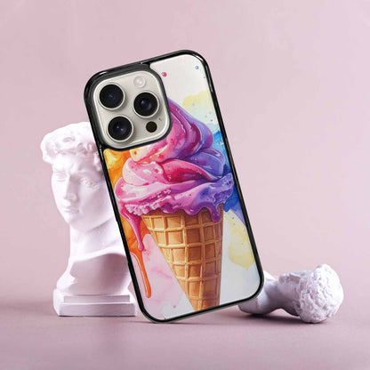 iPhone 16 Pro Case — Melting Icecream Collage Custom Personalized Phone, Custom Print Case Cover