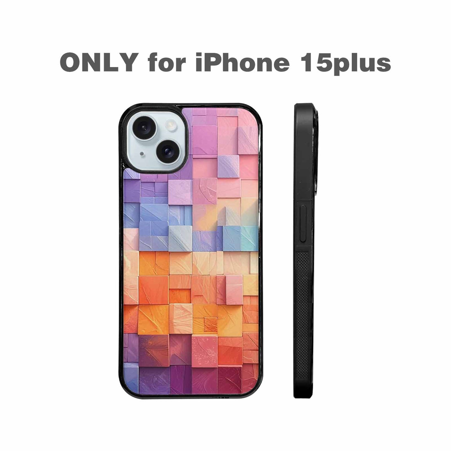 iPhone 15 Plus Case — Color Gradient Fade Pattern Hundreds Of, Custom Phone Case