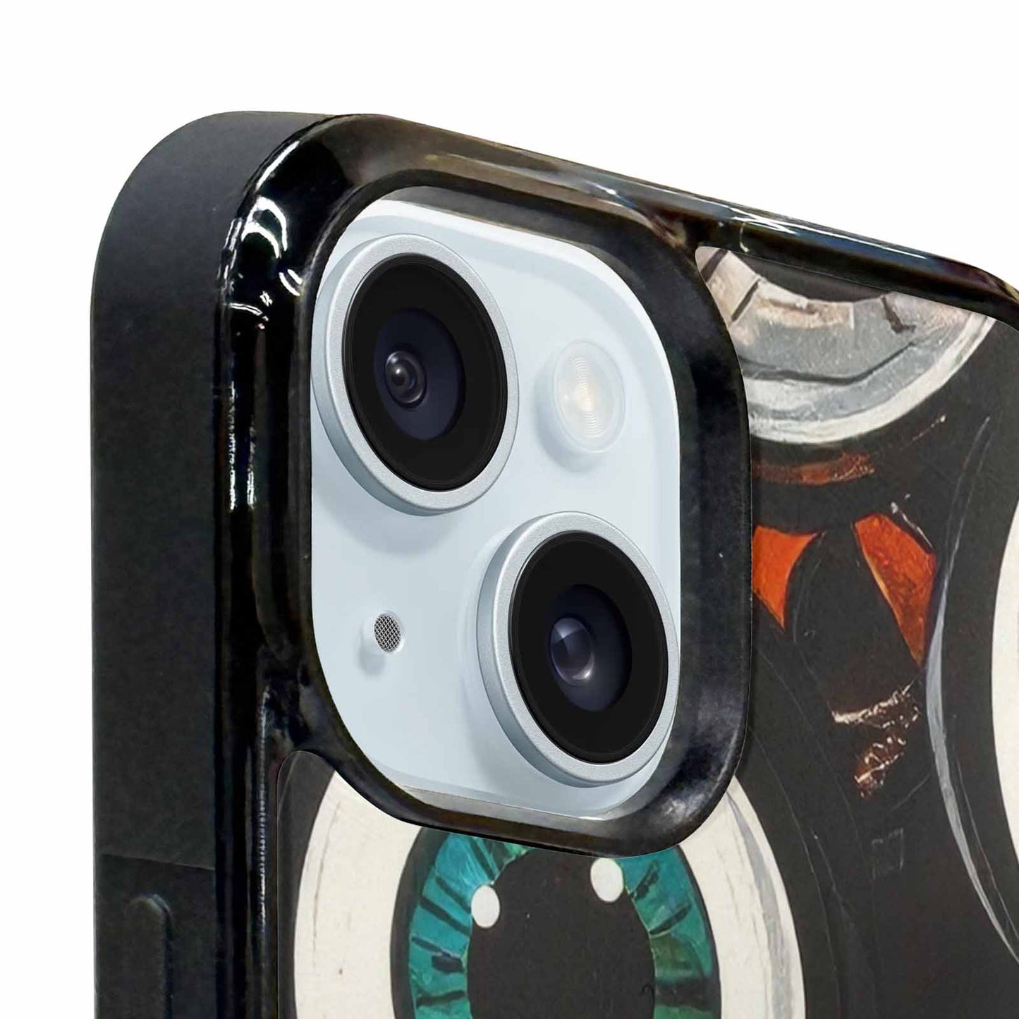 iPhone 15 Plus Case — Googly Cartoon Eyeballs, Custom Art Phone Cover