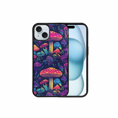 iPhone 15 Plus Case — Psychedelic Mushroom Custom Personalized Phone Cover, Custom Designed Case Cover