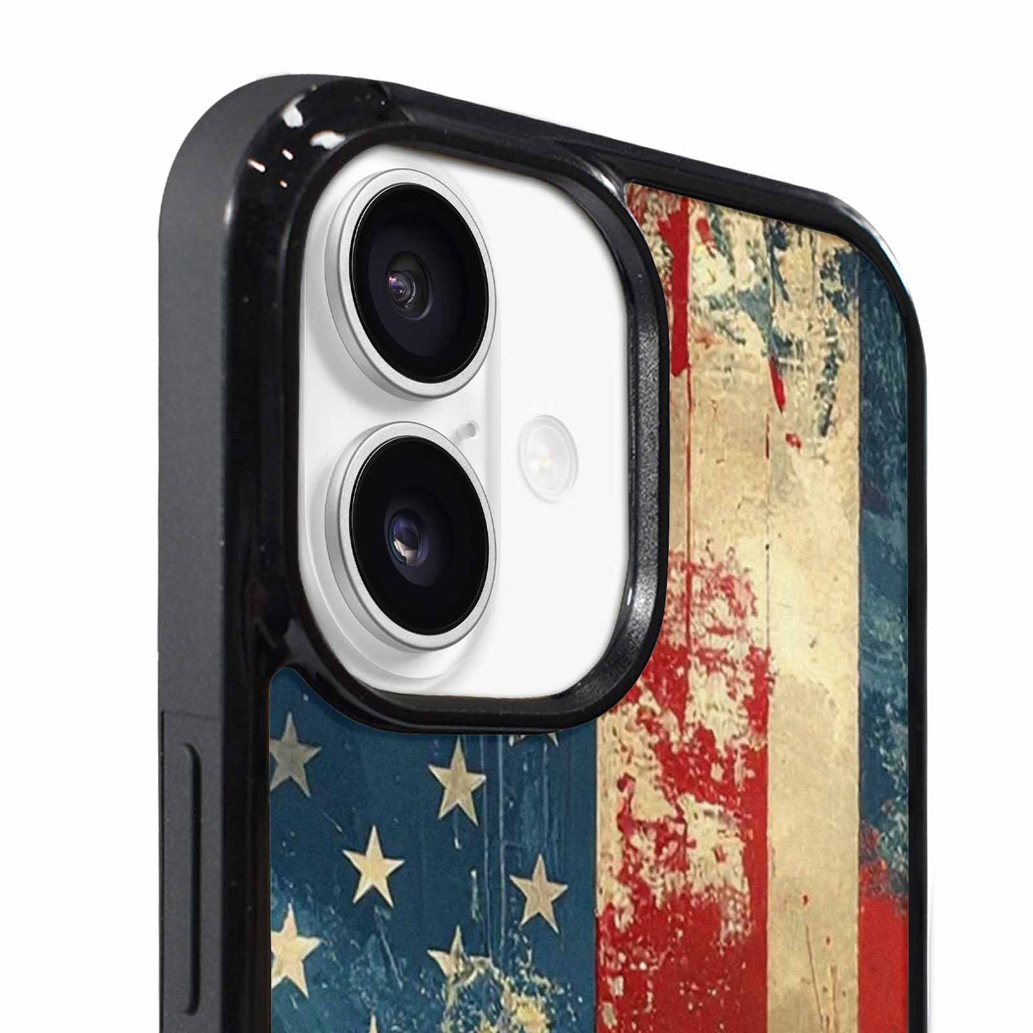 iPhone 17 Case — Small American Flag Stars Galaxy Space, Custom Print Case Cover