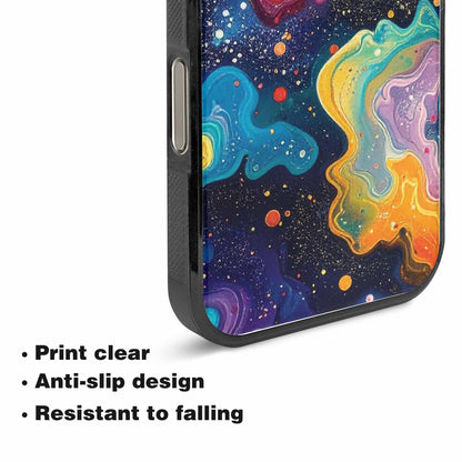 iPhone 15 Pro Max Case — Galaxy Art Colorful Cosmic Dust Small, Customized Protective Case