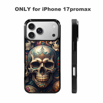 iPhone 17 Pro Max Case — Skull Dark Art Gothic Print Gothic, Custom Phone Case