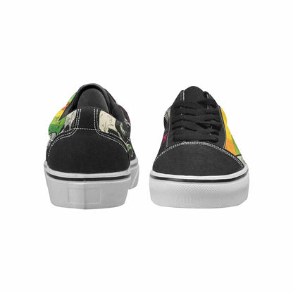 WOMEN'S Rainbow From Skull S Lace-Up Canvas Aesthetic Shoes