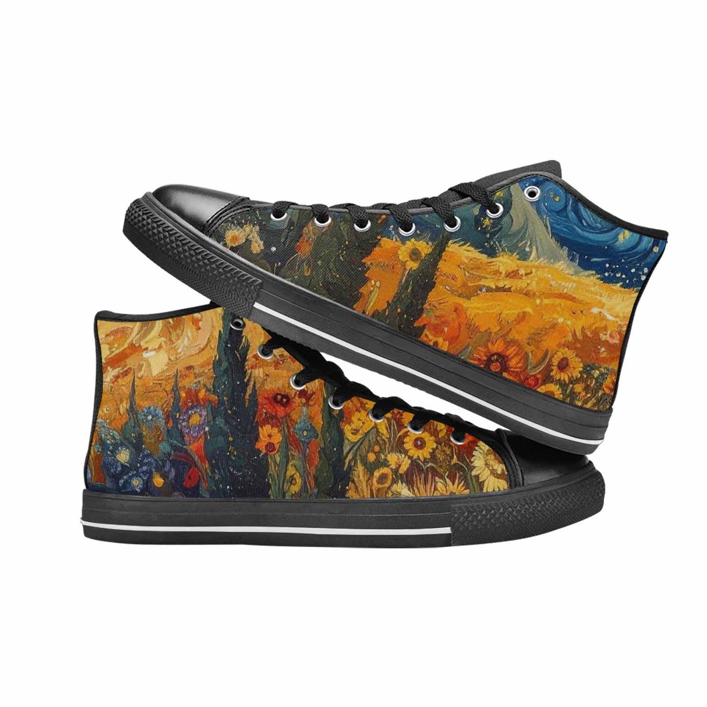 MEN'S Blend All Versions High Top Canvas Dark Academia Custom Sneakers