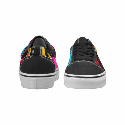 WOMEN'S Ice Cream Monsters  Lace-Up Canvas Dark Academia Sneakers