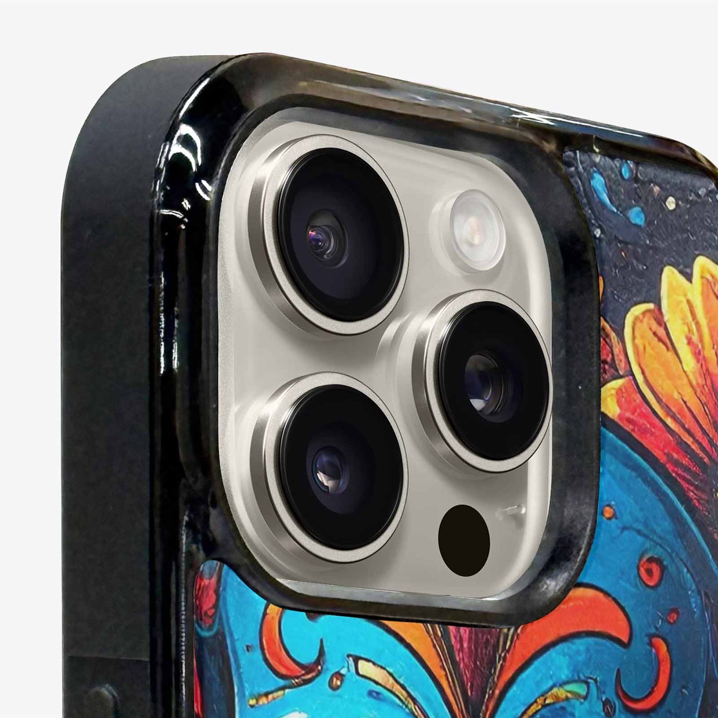 iPhone 15 Pro Max Case — Graffiti Skull Art Seamless Pattern Vibrant, Custom Art Phone Cover