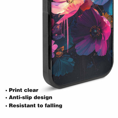 iPhone 15 Plus Case — Shadowy Glitch Floral Pattern Hundreds Of, Original Design Phone Case