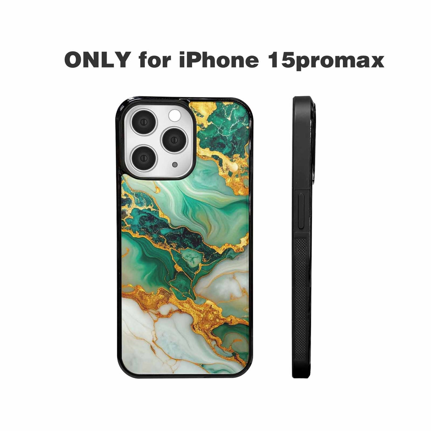 iPhone 15 Pro Max Case — Marble Gold, Customized Protective Case