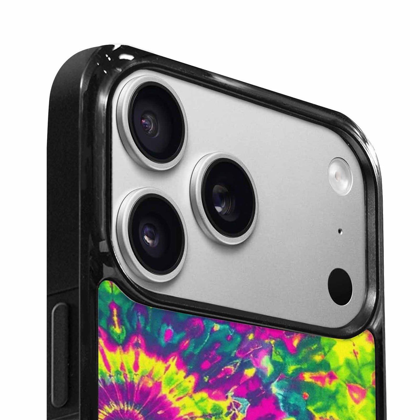 iPhone 17 Pro Case — Tie Dye Neon Acid Blended Tie, Custom Printed Phone Case