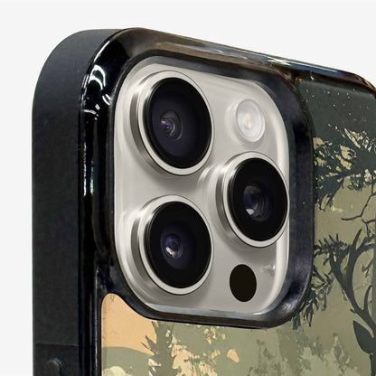iPhone 15 Pro Max Case — Hunting Camouflage Pattern With Deer And, Original Design Phone Case