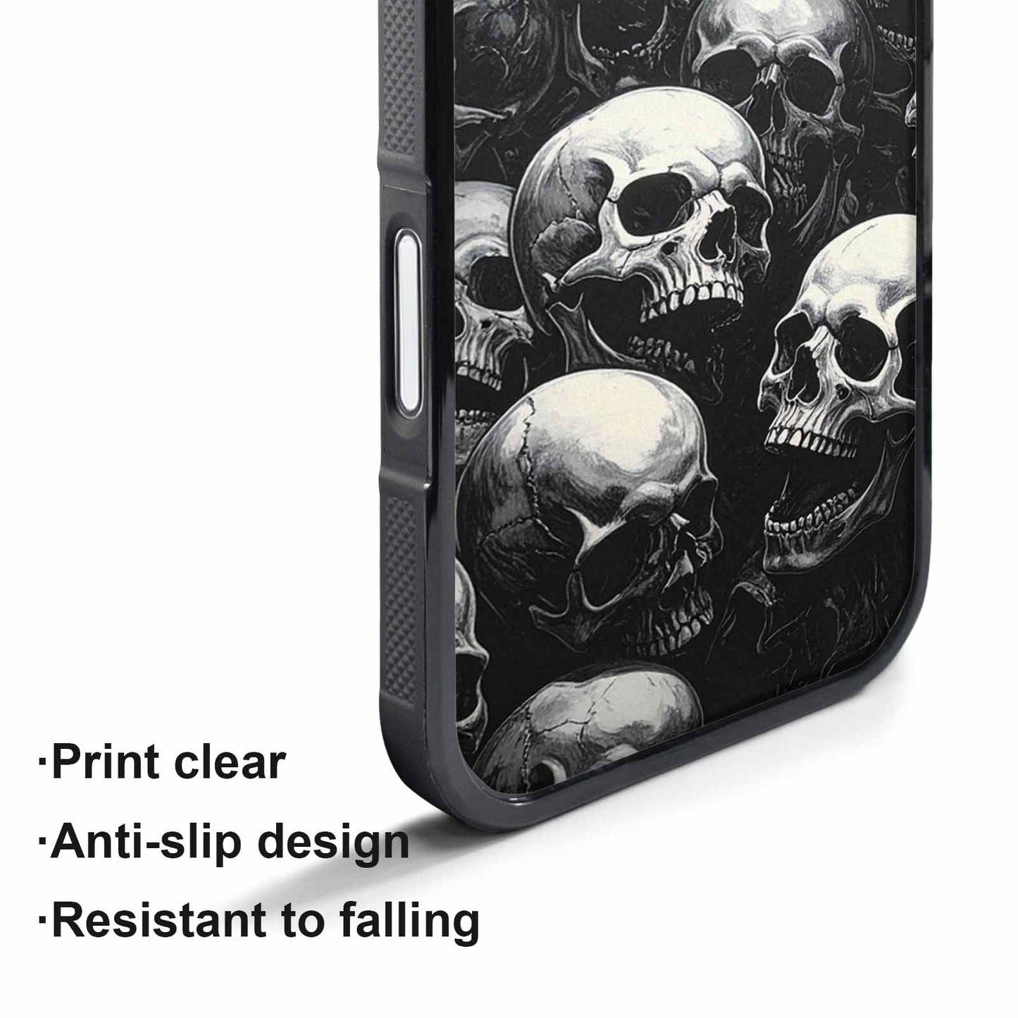 iPhone 17 Pro Case — Skull Dark Art Gothic Print Gothic, Unique Phone Case Design