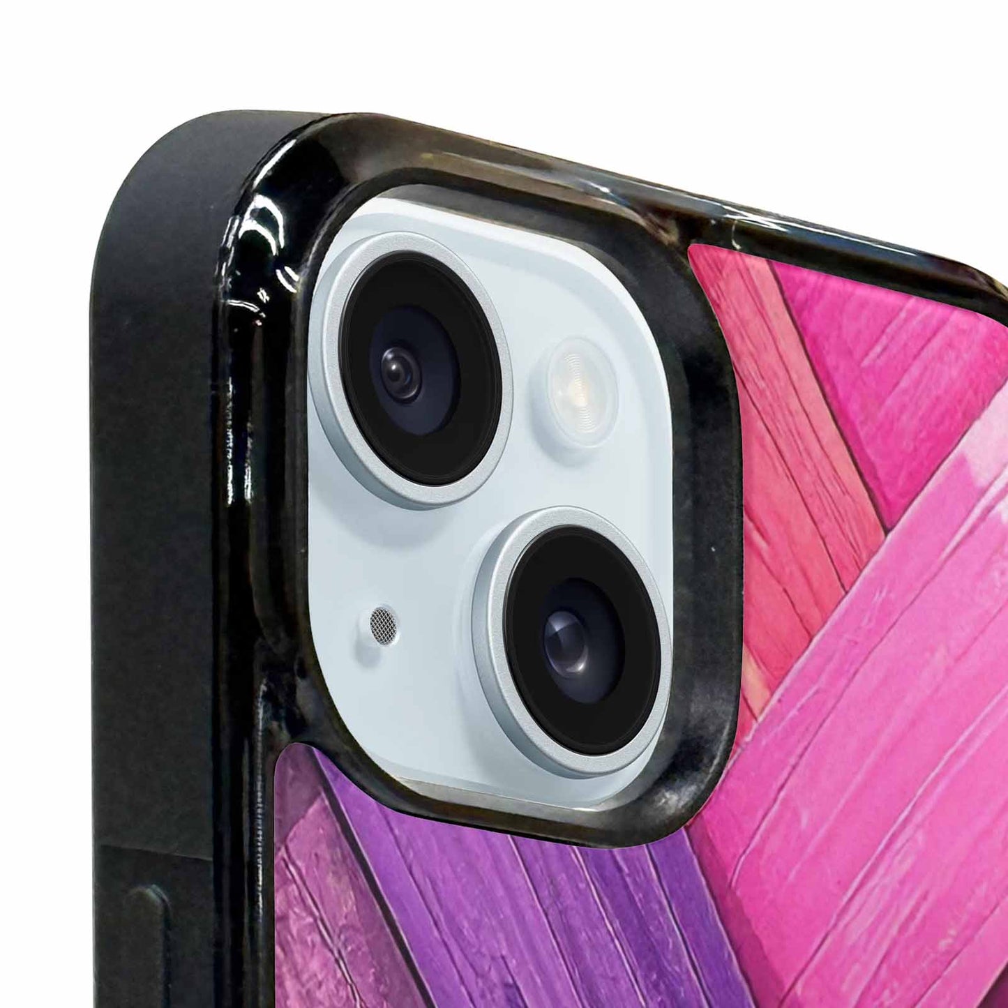iPhone 15 Plus Case — Genderfluid Flag Color Theme Small Rainbow, Custom Art Phone Cover