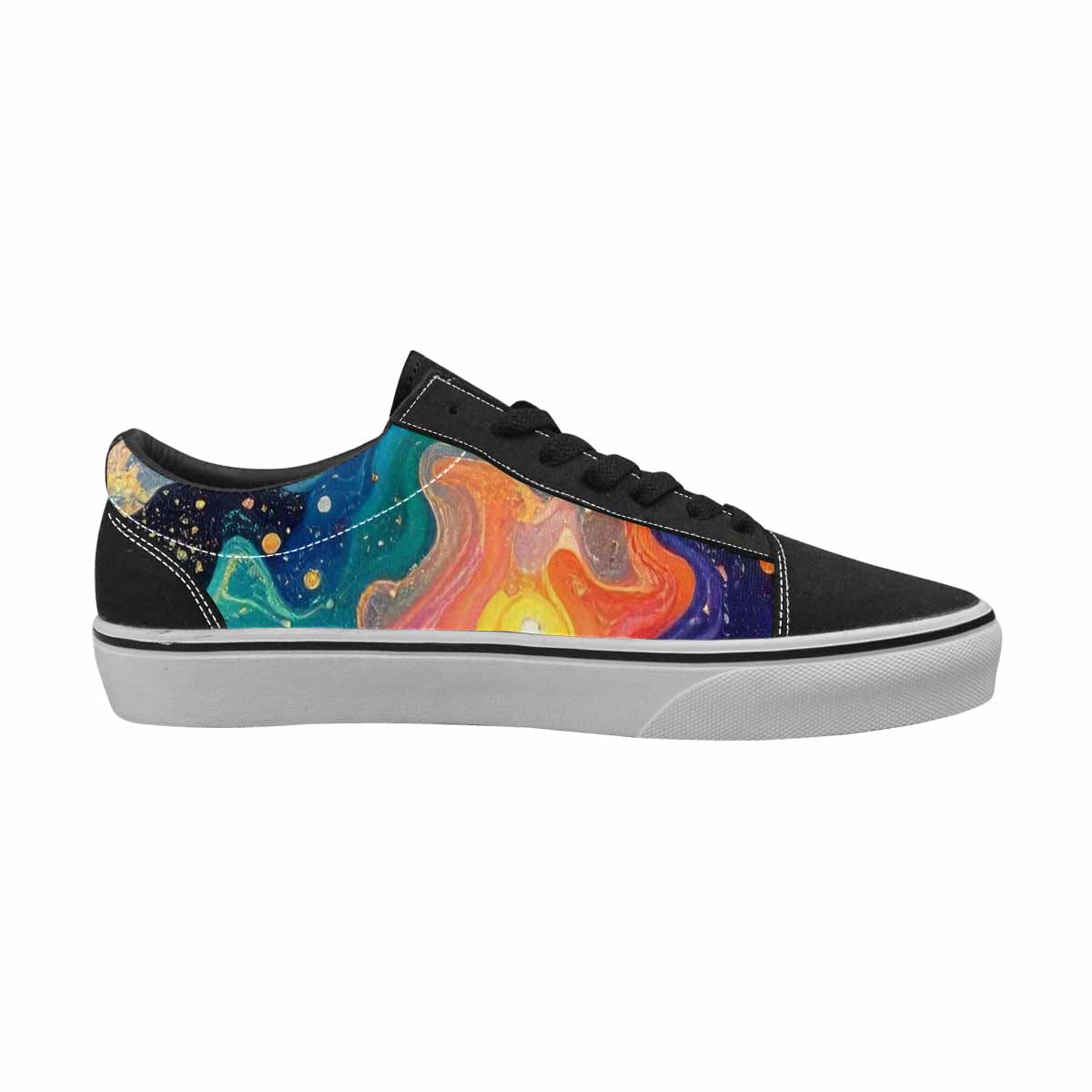 WOMEN'S Galaxy Art - Canvas Lace-Up Surreal Sneakers
