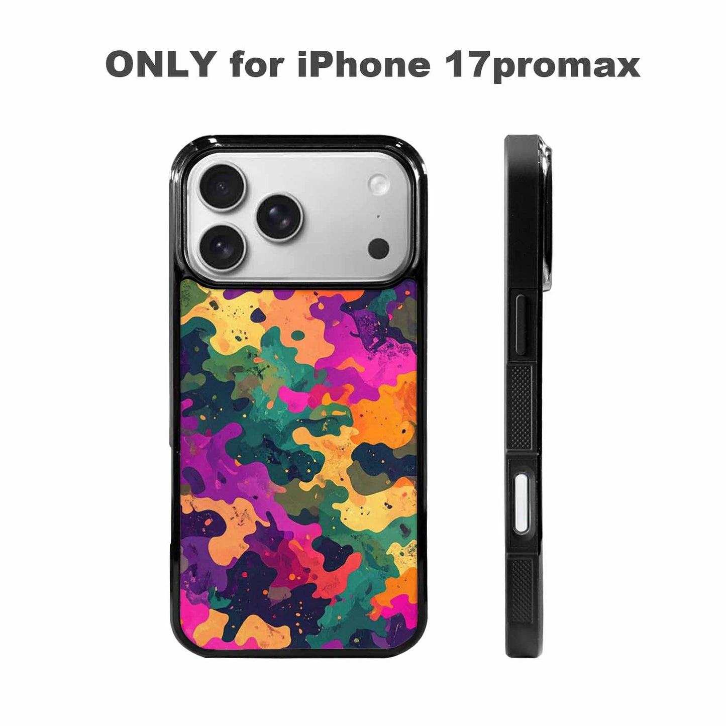 iPhone 17 Pro Max Case — Small Military Camouflage Blotch Camo, Original Design Phone Case