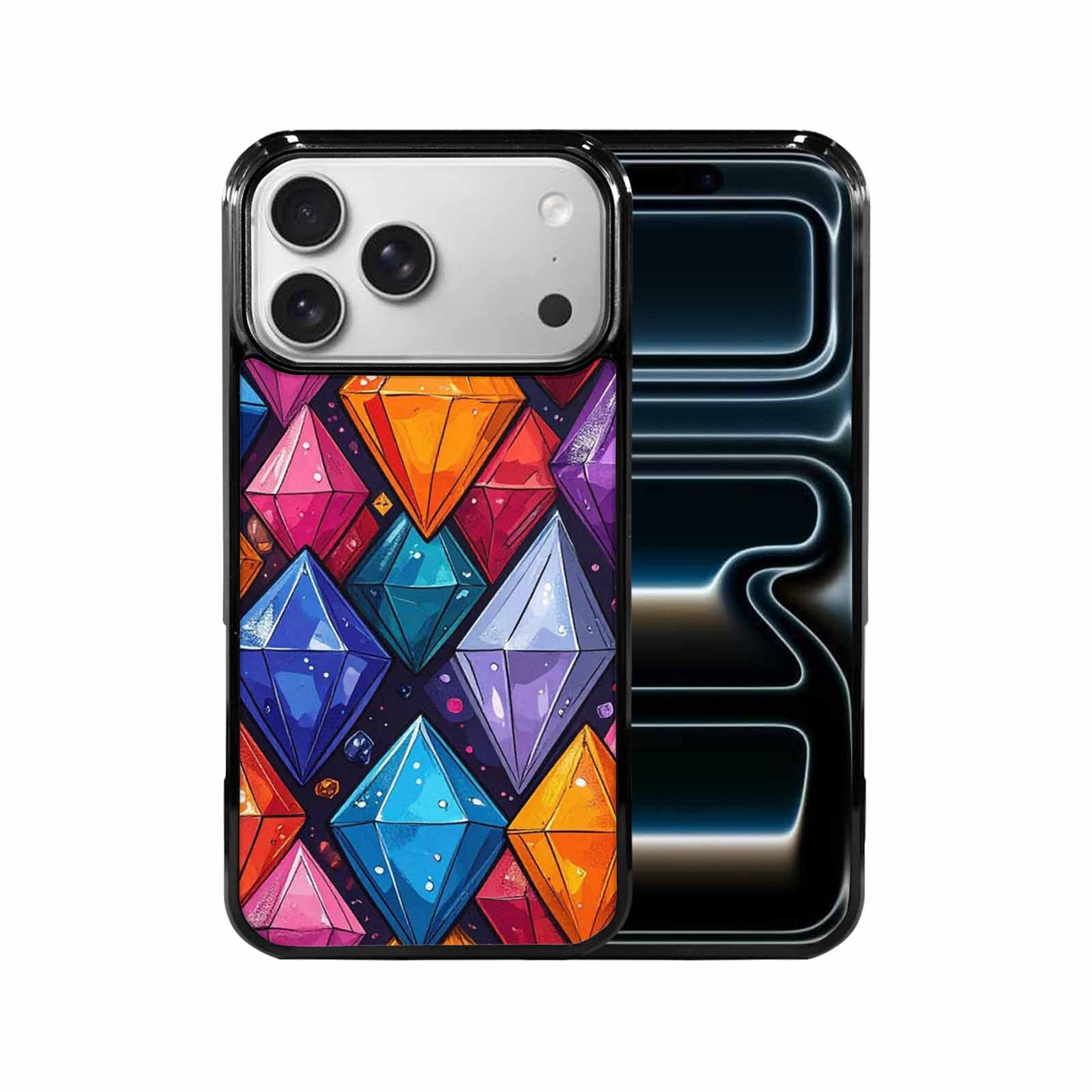 iPhone 17 Pro Max Case — Vintage Summer Diamond Retro Vintage, Custom Print Case Cover