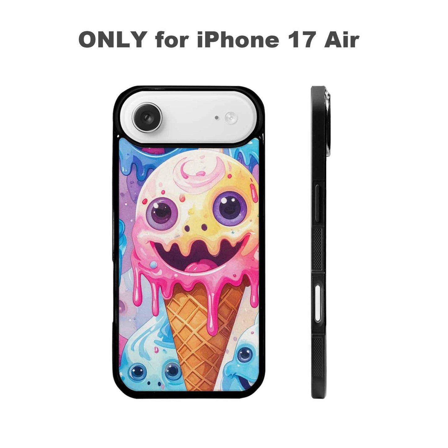 iPhone 17 Air Case — Melting Icecream Cone Monster Original Art, Custom Designed Case Cover