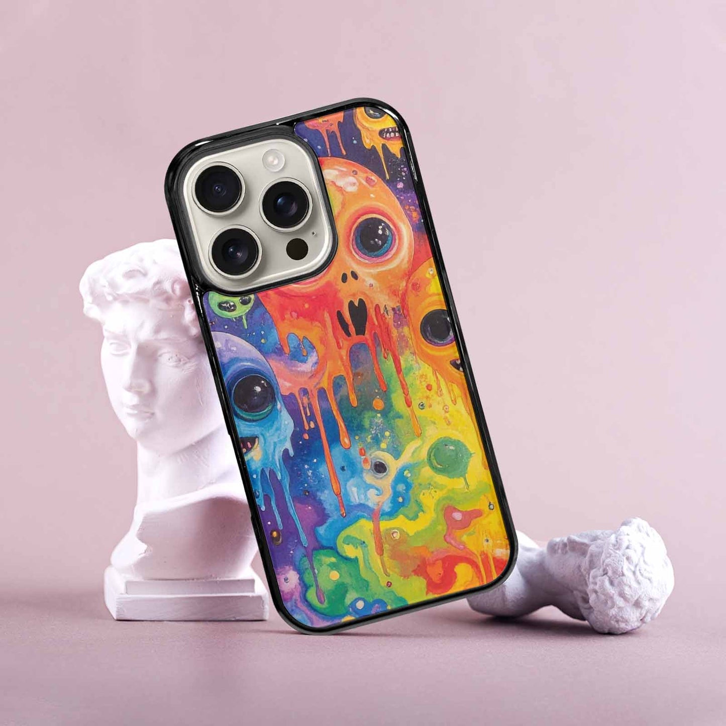 iPhone 16 Pro Case — Aliens Tie Dyemelting Aliens P, Custom Designed Case Cover