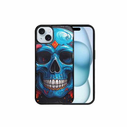 iPhone 15 Plus Case — Graffiti Skull Art Seamless Pattern Vibrant, Personalized Phone Case