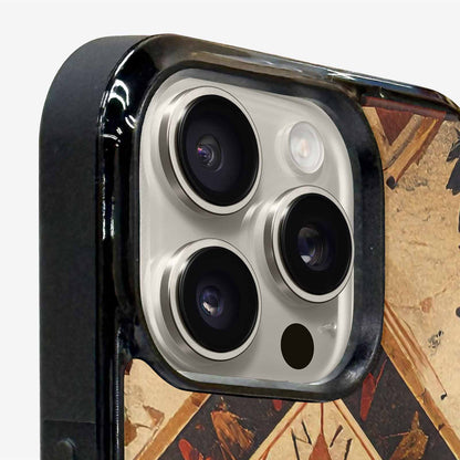 iPhone 16 Pro Case — Native American Geometric Pattern Arrows Feathers, Unique Phone Case Design