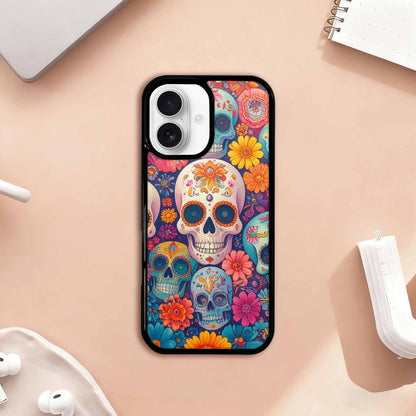iPhone 17 Case — Ornate Candy Color Skull Gothic Skulls, Custom Phone Case