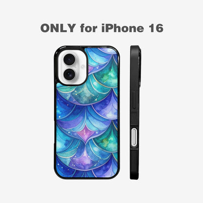 iPhone 16 Case — Mermaid Scale Art Pattern, Personalized Phone Case