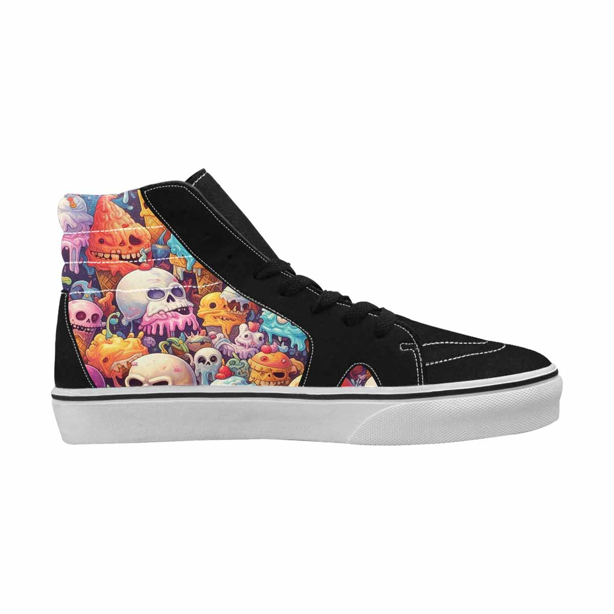 MEN'S Ice Cream Monsters  High Top Canvas Grunge Shoes