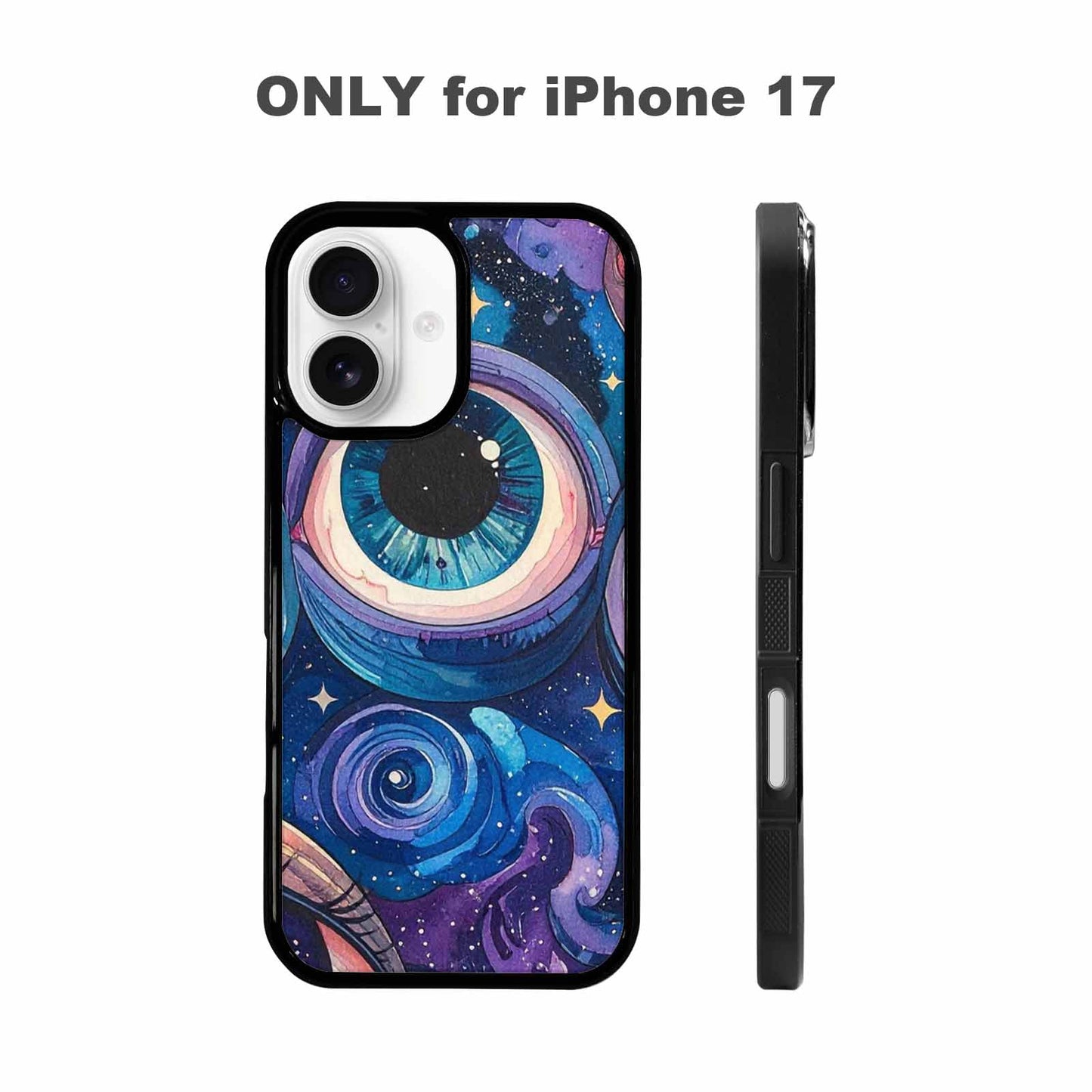 iPhone 17 Case — Seamless Tileable Pattern Of Galaxy Space, Custom Printed Phone Case