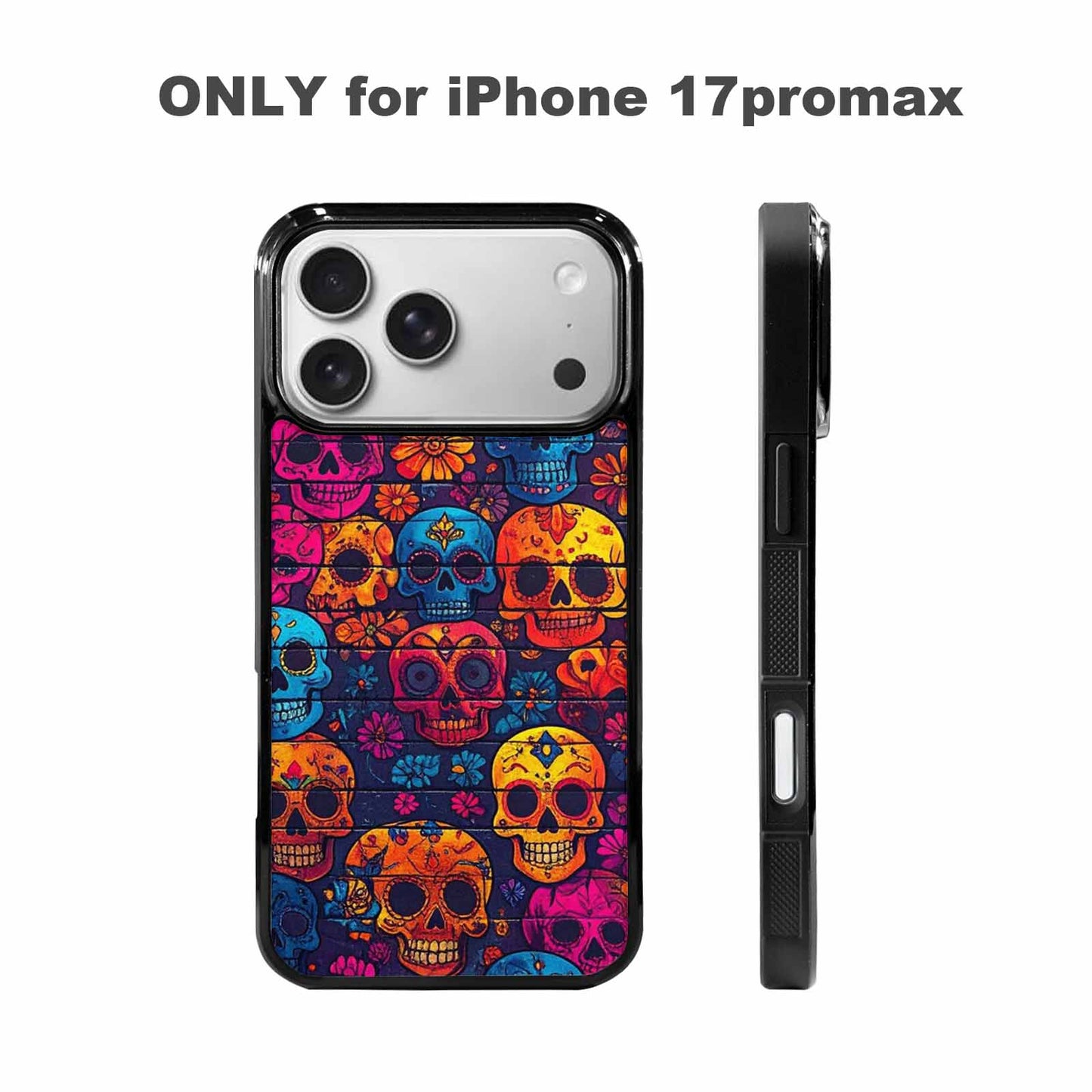 iPhone 17 Pro Max Case — Skull Dark Art Gothic Print Gothic, Custom Made Phone Cover