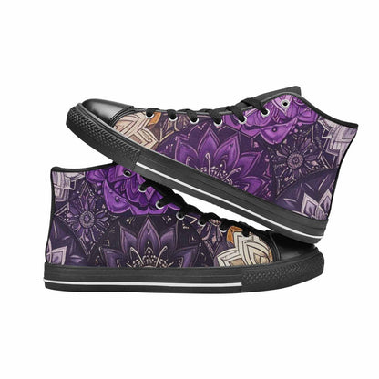 WOMEN'S Mandala High Top Canvas Surreal Shoes