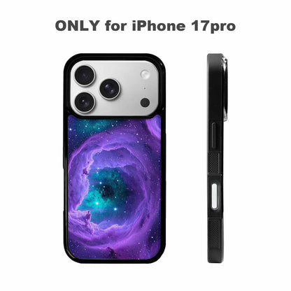 iPhone 17 Pro Case — Seamless Tileable Pattern Of Swirling Galaxy, Custom Art Phone Cover