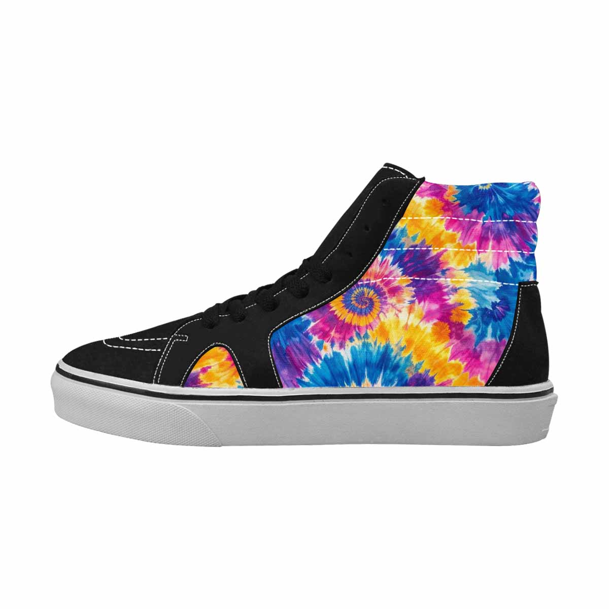 WOMEN'S Tie Dye Swirl High Top Canvas Y2K Shoes
