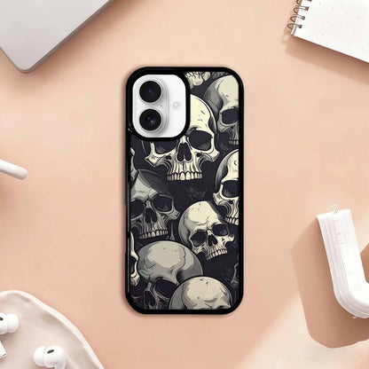 iPhone 17 Case — Skull Dark Art Gothic Print Gothic, Custom Designed Case Cover