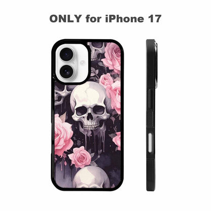 iPhone 17 Case — Skull Dark Art Gothic Print Gothic, Custom Made Phone Cover