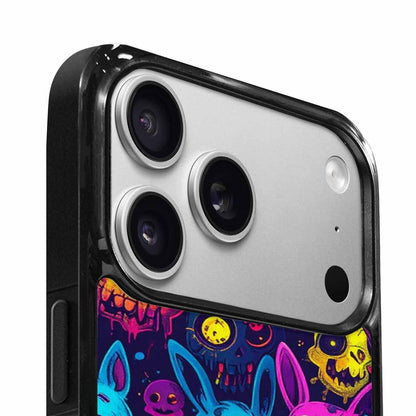 iPhone 17 Pro Case — Mixed Toxic Glow Creature Pattern Cartoon, Custom Printed Phone Case