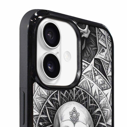 iPhone 17 Case — Skull Dark Art Gothic Print Gothic, Customized Protective Case