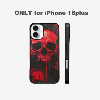 iPhone 16 Plus Case — 1000\'s Of Skulls Overlapping Eachother Everywhere, Unique Phone Case Design