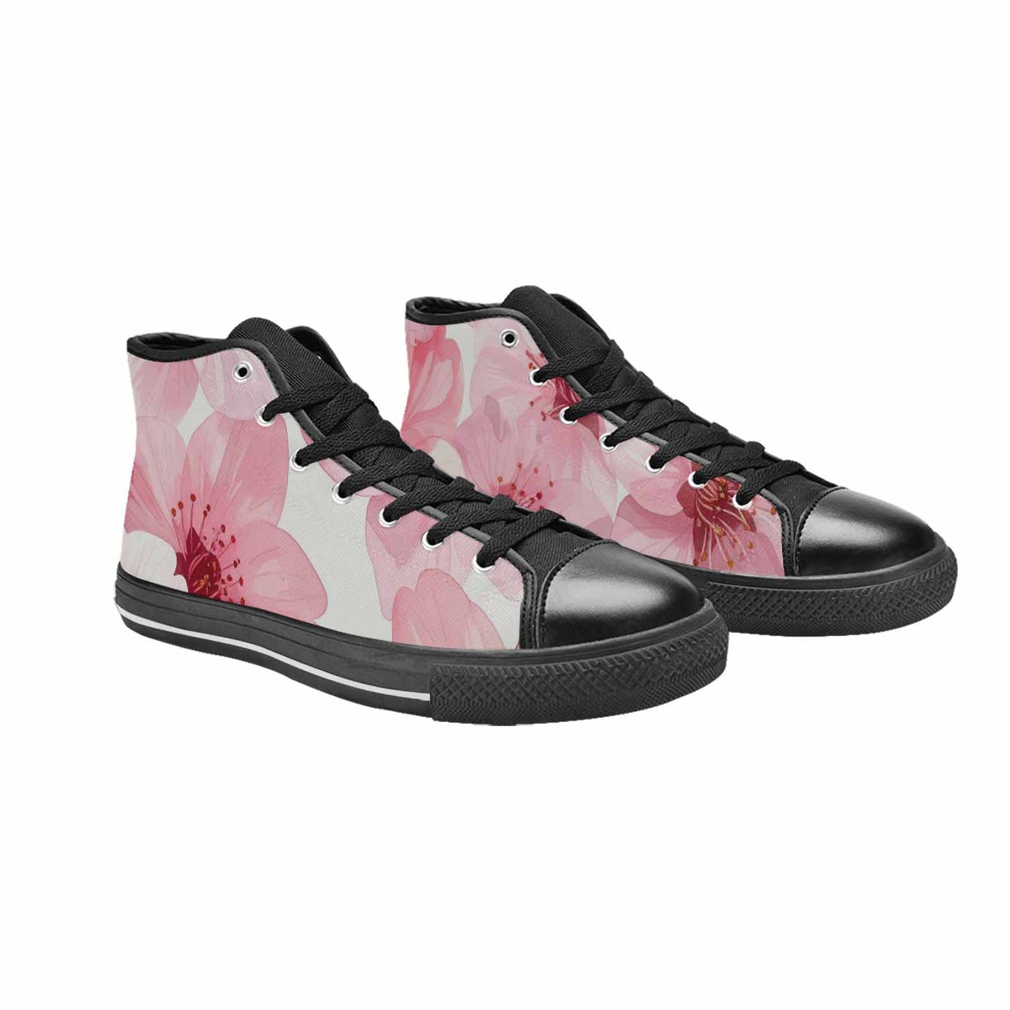 WOMEN'S Japanese Cherry Blossom High Top Canvas Y2K Shoes